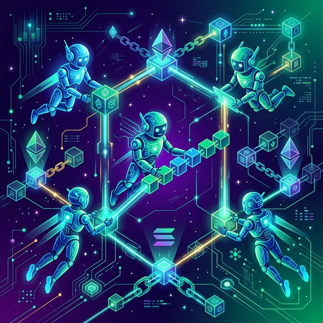 AI agents working across blockchain networks